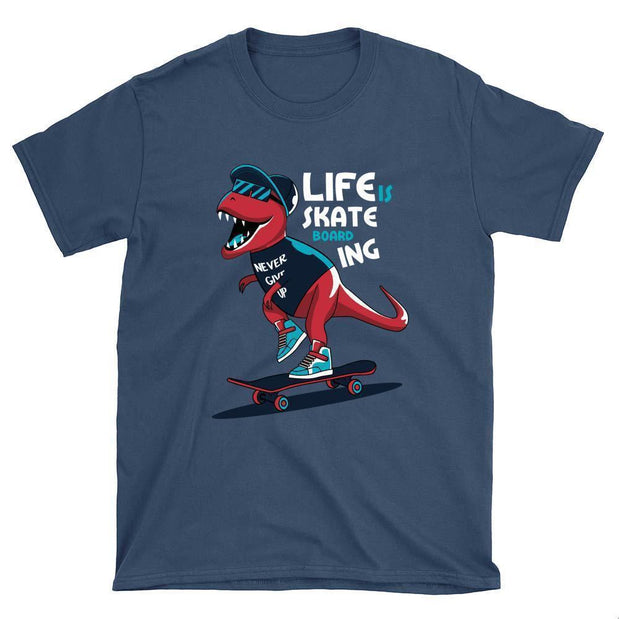 Dino Skateboarding T-Shirt - Longboards USA