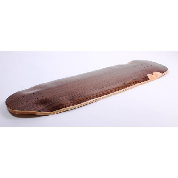 Downhill Kicktail Blank Topmount Dark Walnut 36" Longboard Deck - Longboards USA