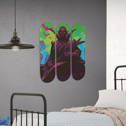 Dracula Rockstar Skateboard Wall Art - Longboards USA