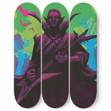 Dracula Rockstar Skateboard Wall Art - Longboards USA