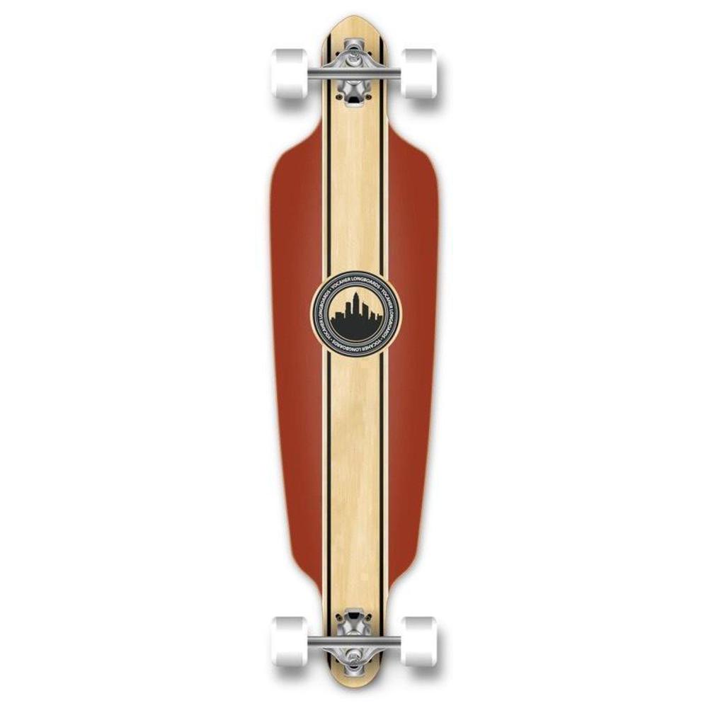 Drop Through Longboard Crest 41" Graphic from Punked - Longboards USA