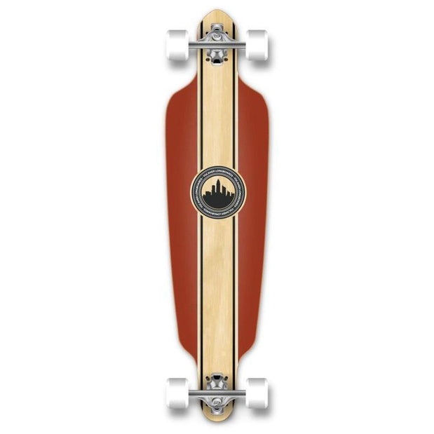Drop Through Longboard Crest 41" Graphic from Punked - Longboards USA