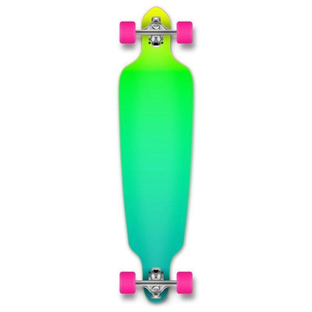 Drop Through Longboard Gradient Green 41" Graphic from Punked - Longboards USA