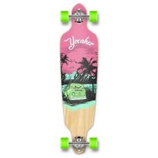Drop Through Longboard VW Pink N' Mint 41" Graphic from Punked - Longboards USA