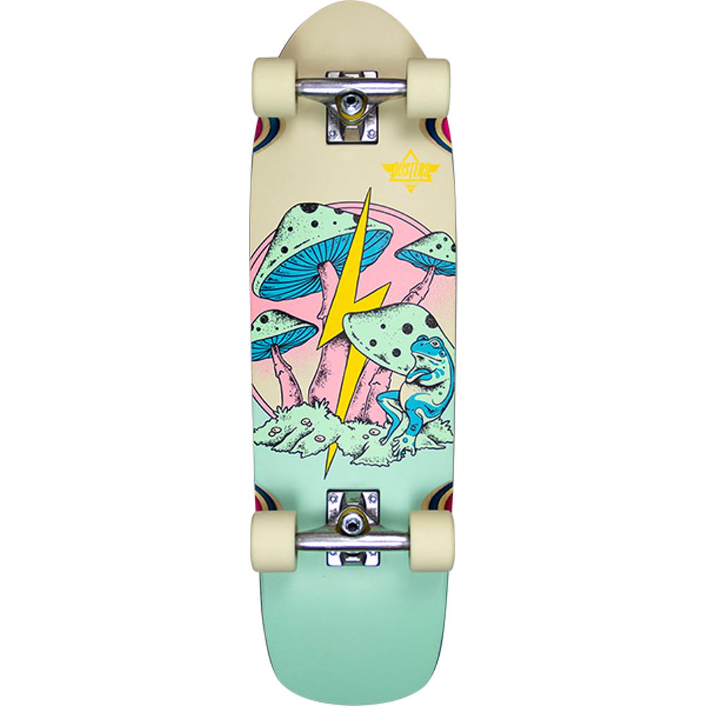 Dusters Fungi Pink/Green 29.5" Cruiser Longboard - Longboards USA