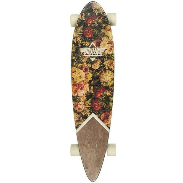 Dusters Moto Roses Maroon 37" Pintail Longboard - Longboards USA