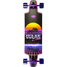 Dusters Ocean Lovers Purple 36" Drop Through Longboard - Longboards USA
