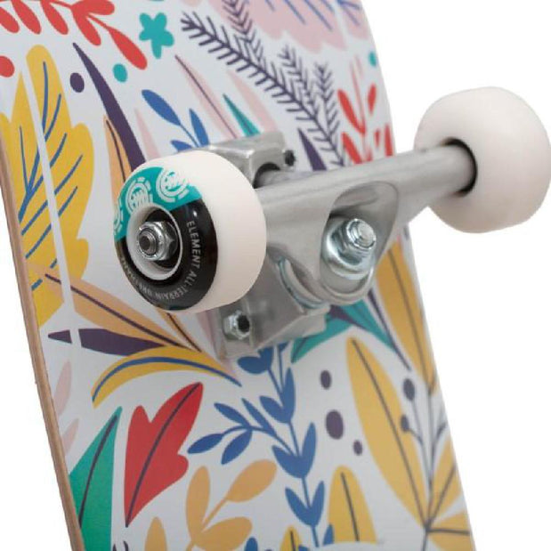 Element Floral Party 7.75" Complete Skateboard - Longboards USA