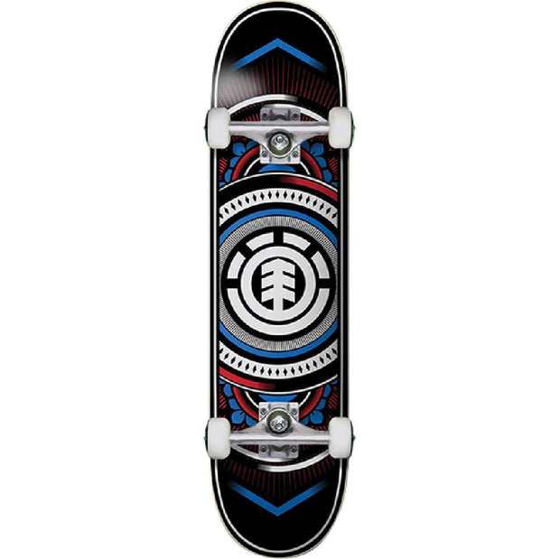 Element Hatched Red/Blue 8.0" Complete Skateboard - Longboards USA