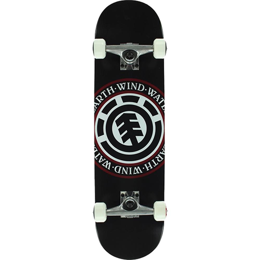 Element Seal Black 8.25" Complete Skateboard - Longboards USA