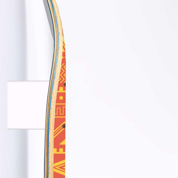 Ethnic Orange and Yellow Pattern | Skateboard Wall Art, Mural & Skate Deck Art | Home Decor - Longboards USA