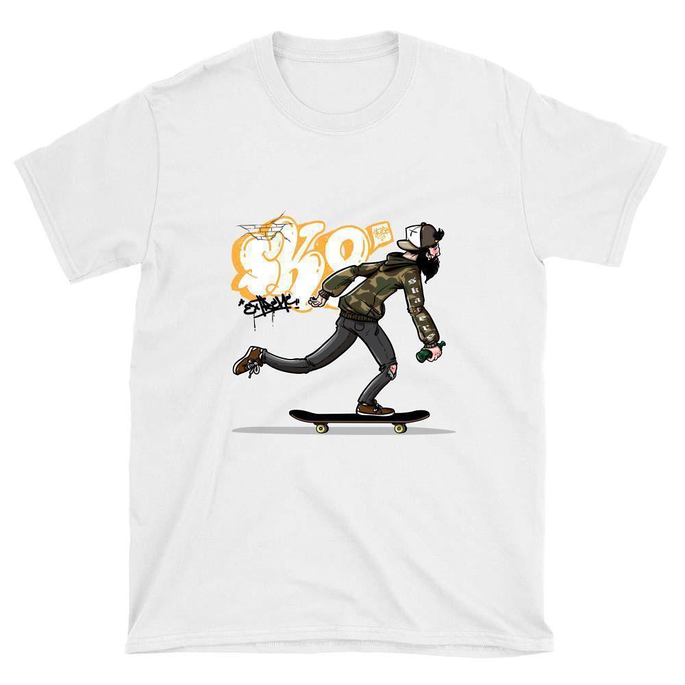 Skateboarding Skeletons Skeleton Skater Skate T Shirt Sport Funny Black Sz  XL