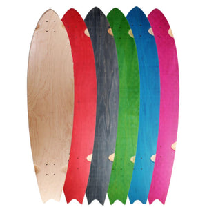 Fishtail 40 inch Blank Longboard Deck - Longboards USA