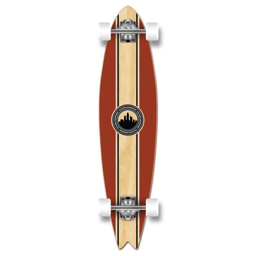 Fishtail Longboard 40 inch Crest from Punked - Complete - Longboards USA
