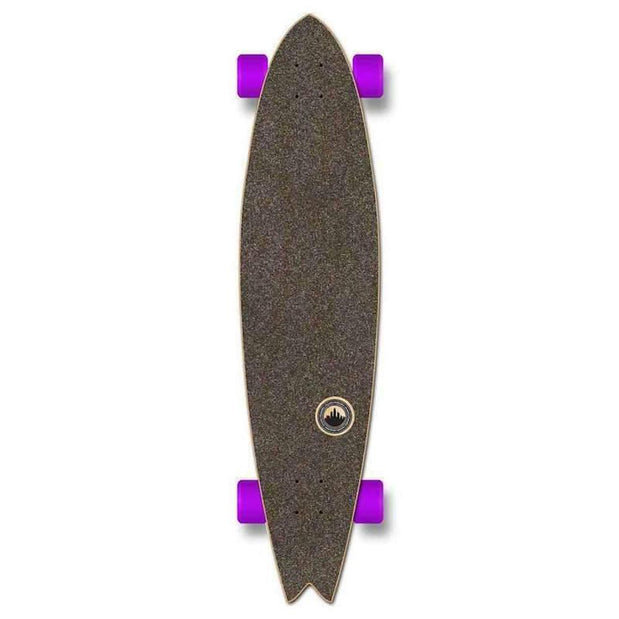 Fishtail Longboard 40 inch Geometric Purple from Punked - Complete - Longboards USA