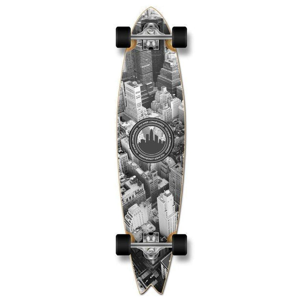 Fishtail Longboard 40 inch New York from Punked - Complete - Longboards USA