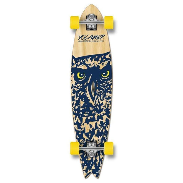 Fishtail Longboard 40 inch Owl from Punked - Complete - Longboards USA