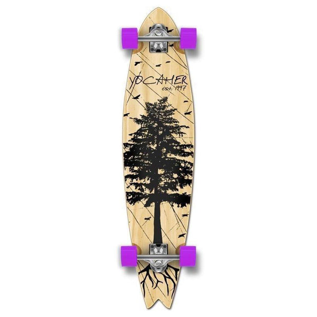 Fishtail Longboard 40 inch Pines Natural from Punked - Complete - Longboards USA