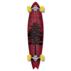 Fishtail Longboard 40 inch Pines Red from Punked - Complete - Longboards USA