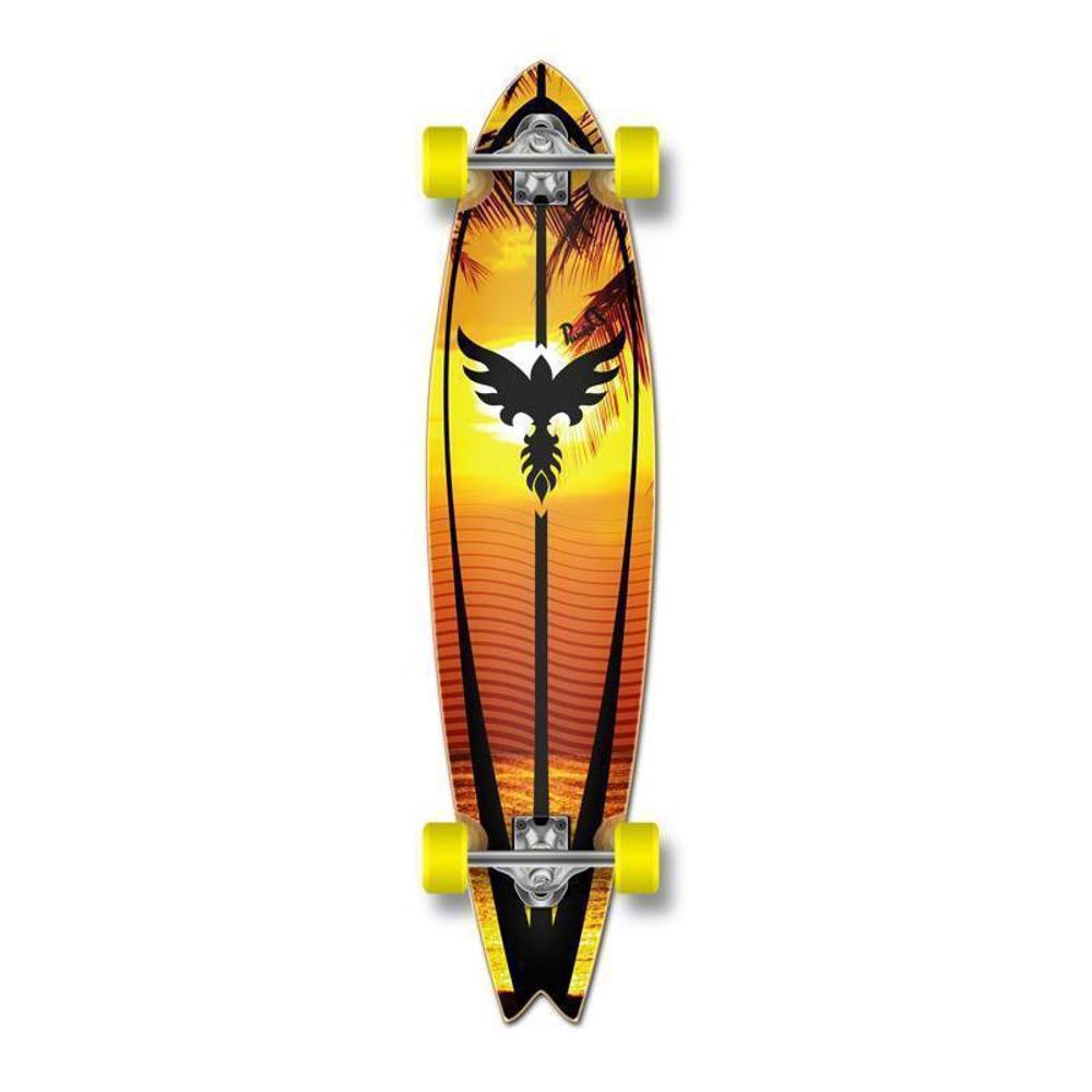 Punked fishtail Longboard 40 inch - Sunset – Longboards USA
