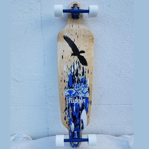 Flippin Bluejay Bamboo Longboard Complete Skateboard - Longboards USA