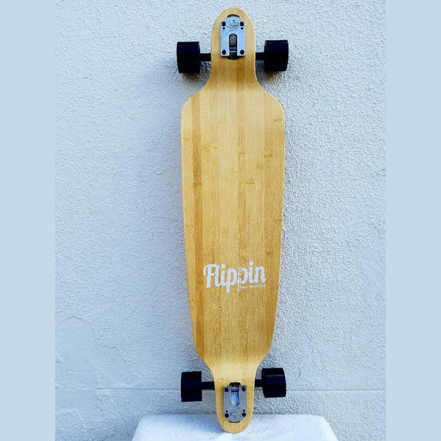 Flippin Hawk Drop Down Bamboo Freeride Longboard Skateboard - Longboards USA
