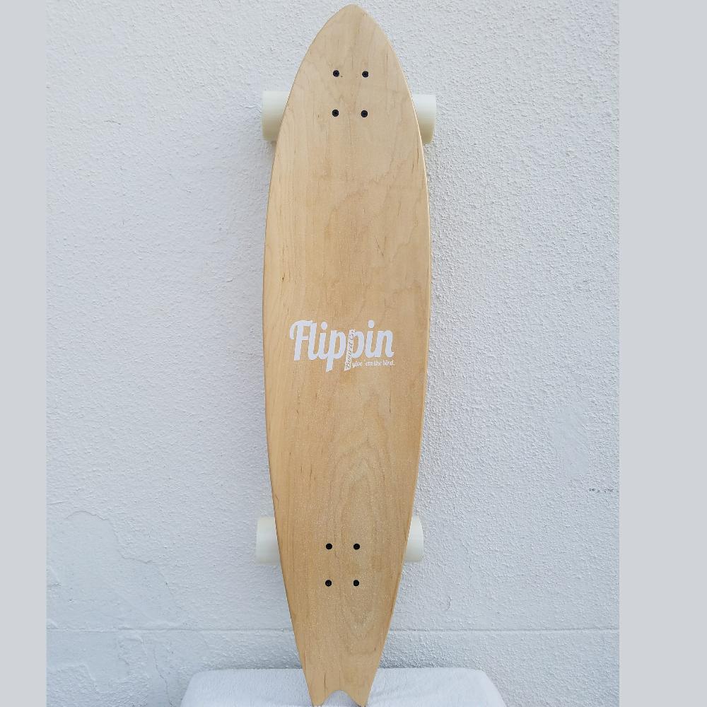 Flippin Seagull Fishtail Longboard Complete Cruiser Skateboard