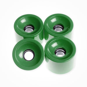 Forest Green Square Lipped Longboard Wheels 70mm x 80a - Longboards USA