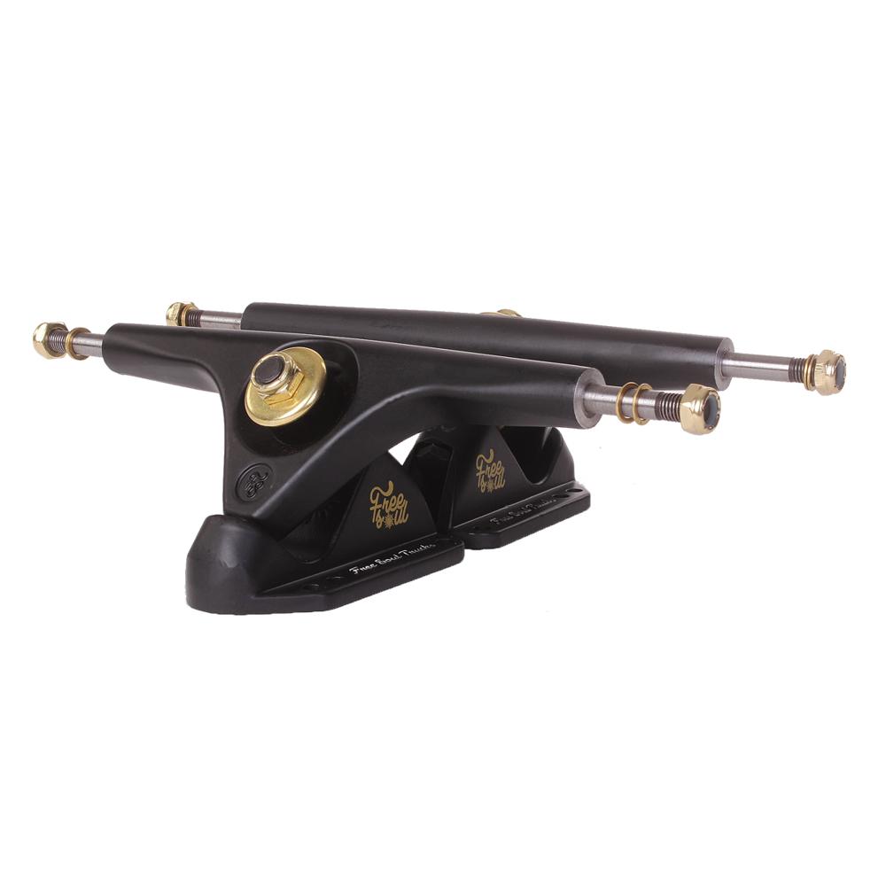 Free Soul Longboard Trucks RKP 180mm Black / Gold - set of 2 - Longboards USA