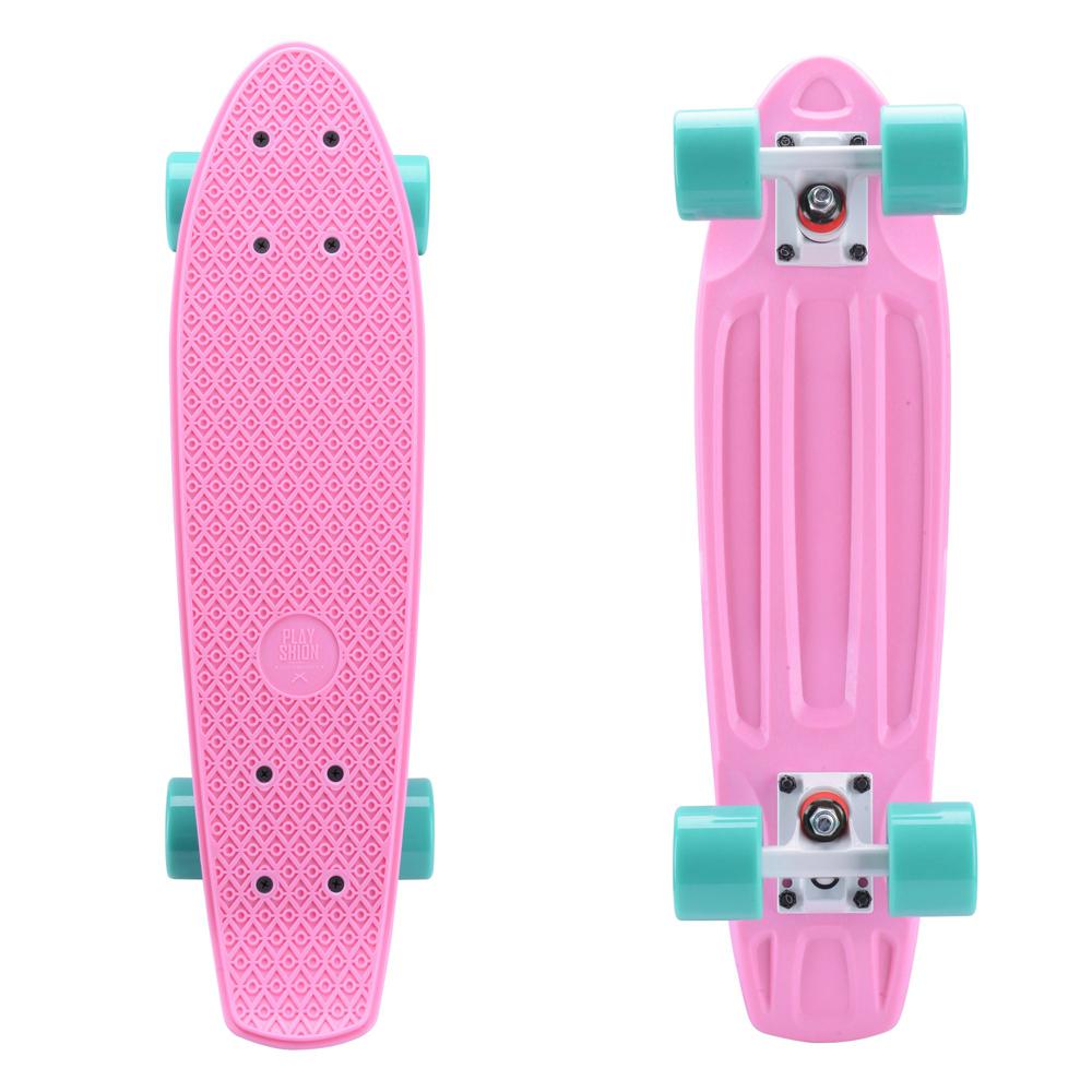 Fun Pink 22 Mini Cruiser Skateboard for Kids