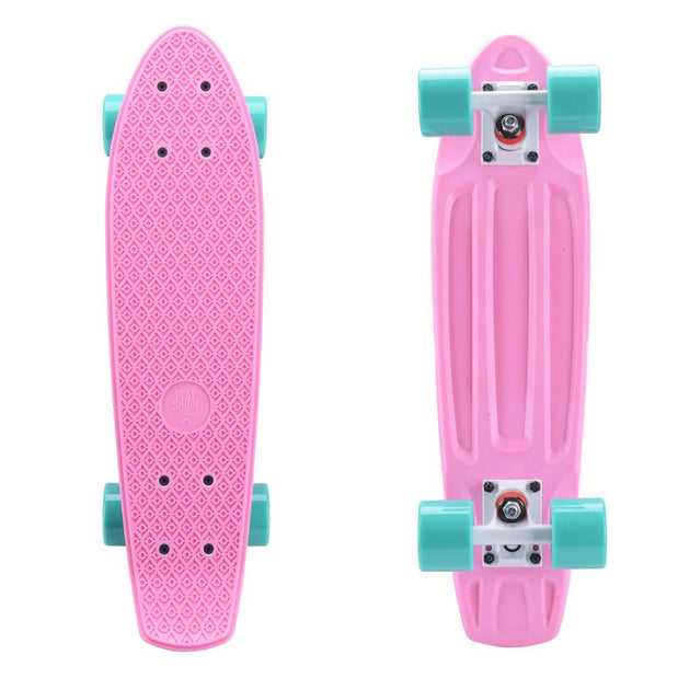 Fun Pink 22" Mini Cruiser Skateboard for Kids - Longboards USA