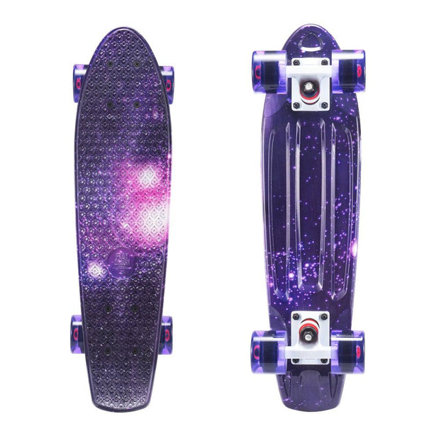 Fun Purple 22" Mini Cruiser Skateboard for Kids and Beginners - Longboards USA