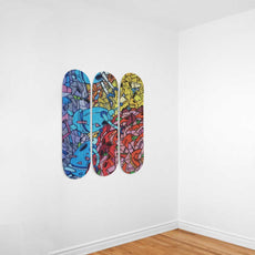 Funny Robot Skateboard Wall Art - Longboards USA