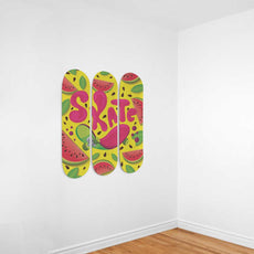 Funny Watermelon Skate Skateboard Wall Art - Longboards USA