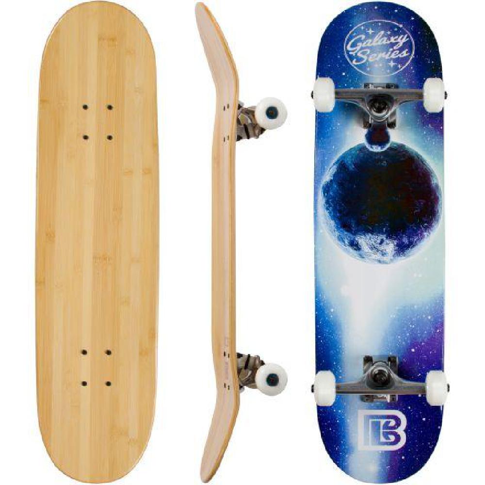 Galaxy Blue Moon Graphic Bamboo Skateboard Limited - Longboards USA