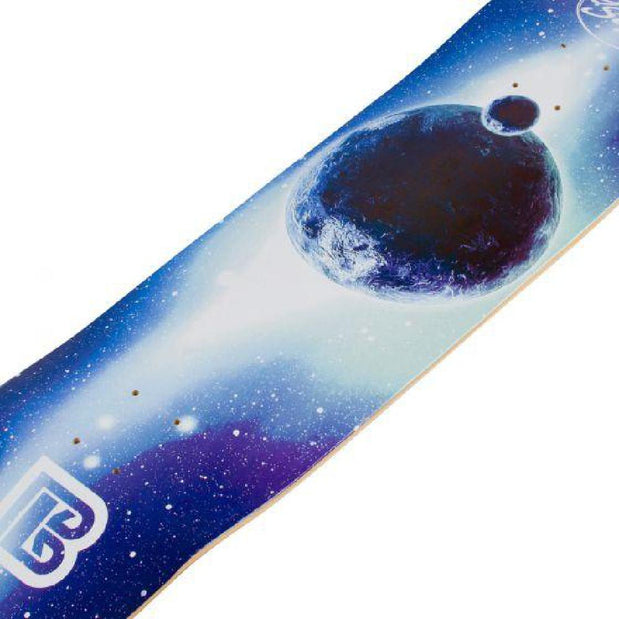 Galaxy Blue Moon Graphic Bamboo Skateboard Limited – Longboards USA