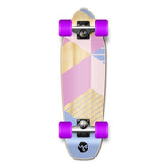 Geometric Purple Mini Cruiser Complete - Longboards USA