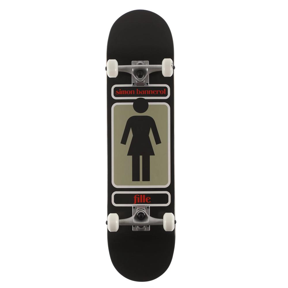 Skateboard Complet ERNAN 17 Pouces Pour Enfants Débutants - Planche 7 Couches érable, Roues ABEC-7, T-Tool Inclus