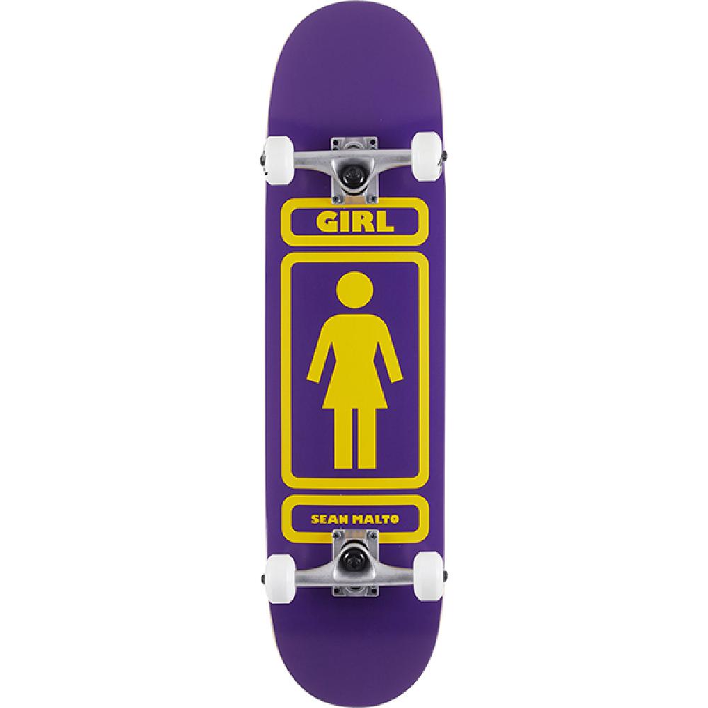 Girl Malto 93 Til Purple and Yellow 7.87" Skateboard - Longboards USA