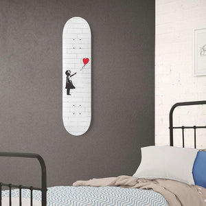 Girl With a Balloon Banksy Graffiti | Skateboard Wall Art, Mural & Skate Deck Art | Home Decor | Wall Decor - Longboards USA