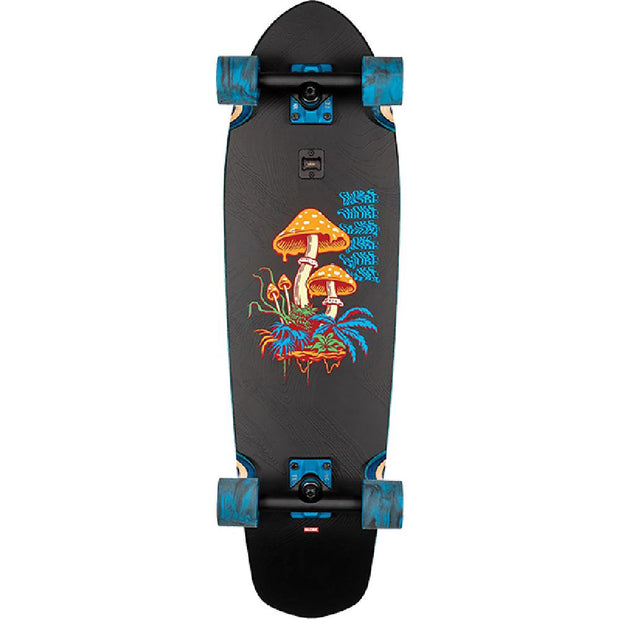 Globe Big Blazer Lete Nature Walk Black/Blue 32" Cruiser Longboard - Longboards USA