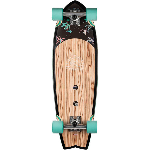 Globe Sun City Olivewood/Neon Jungle 30" Cruiser Longboard - Longboards USA