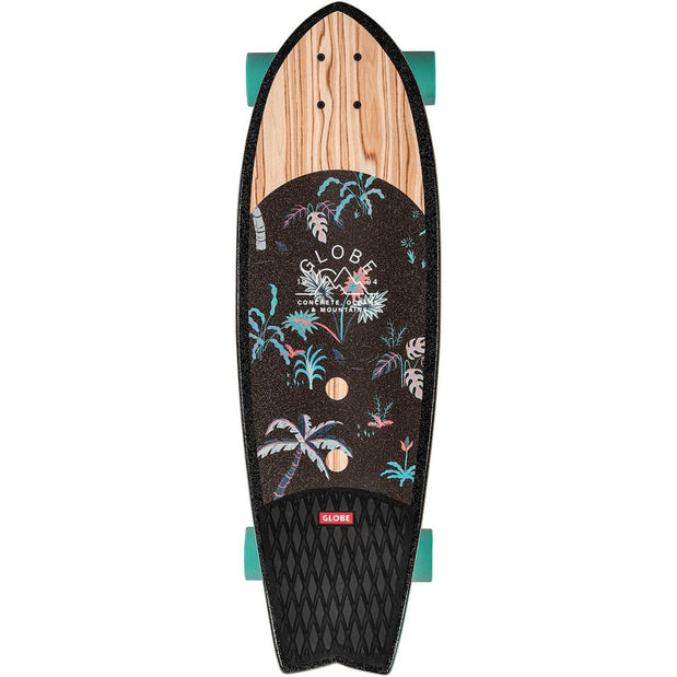 Globe Sun City Olivewood/Neon Jungle 30" Cruiser Longboard - Longboards USA