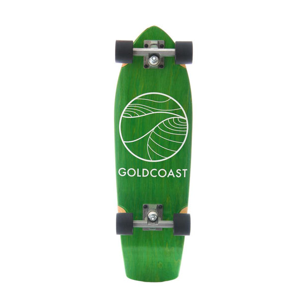 GoldCoast Classic Emerald 28" Cruiser Skateboard Longboard with Kicktail - Longboards USA