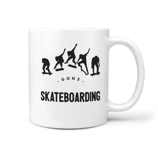 Gone Skateboarding Coffee Mug | Gift Idea for skater skateboarder - Longboards USA