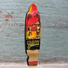 Gravity Big Kick 45" Tequila Sunrise Orange Red Longboard Deck - Longboards USA
