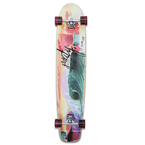 Gravity Longboard Spoon Nose 45" - Tropical Splash - Complete - Longboards USA