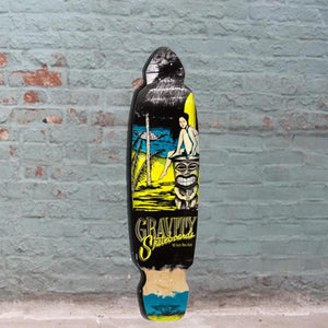Gravity Mini Kick 40" Mai Tai Yellow Longboard Deck - Longboards USA