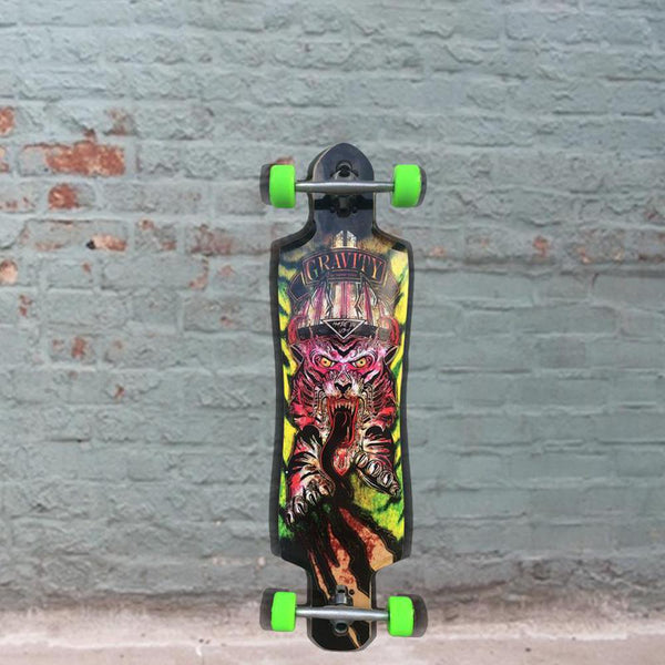 Gravity Raging Tiger 38 Drop Through Longboard Complete