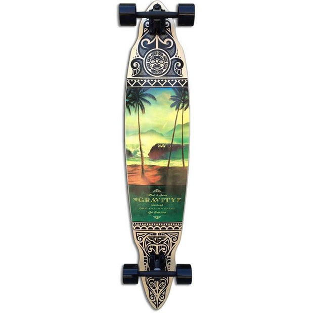 Gravity Tres Palmas 45" Pintail Longboard  - Complete - Longboards USA
